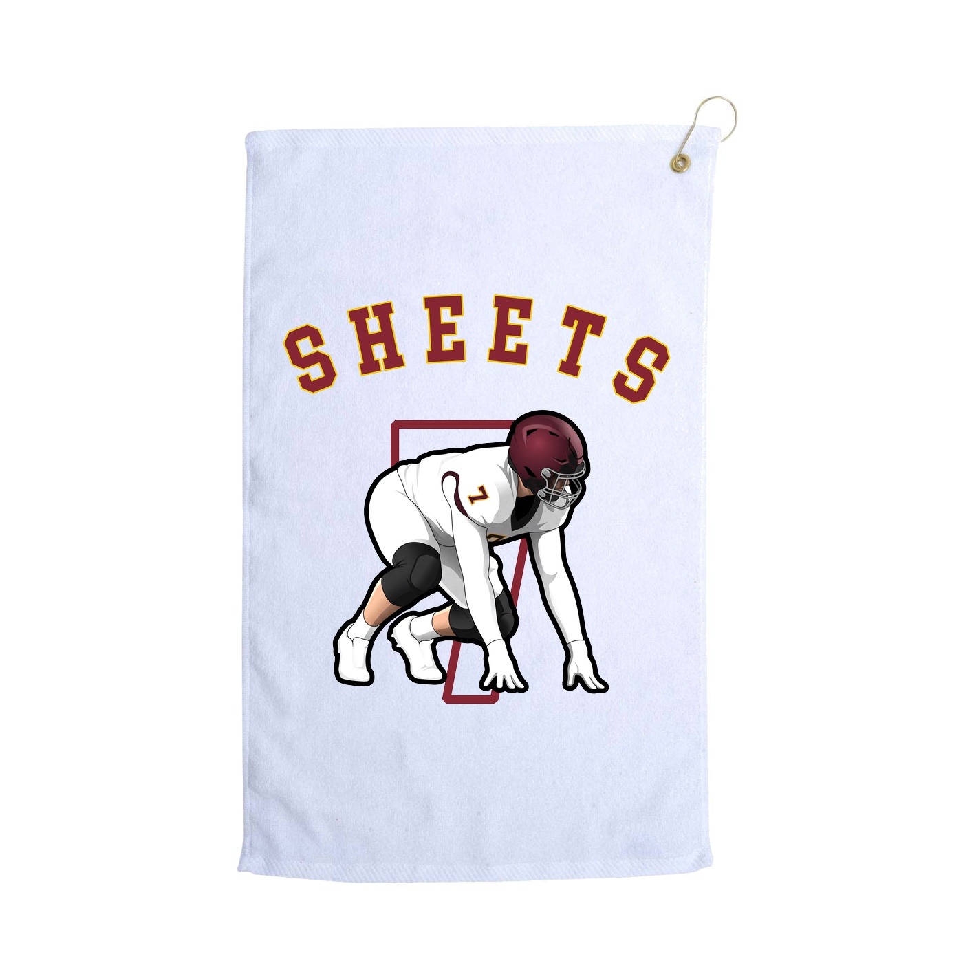 Golf Towel — Shirsey Arch in White
