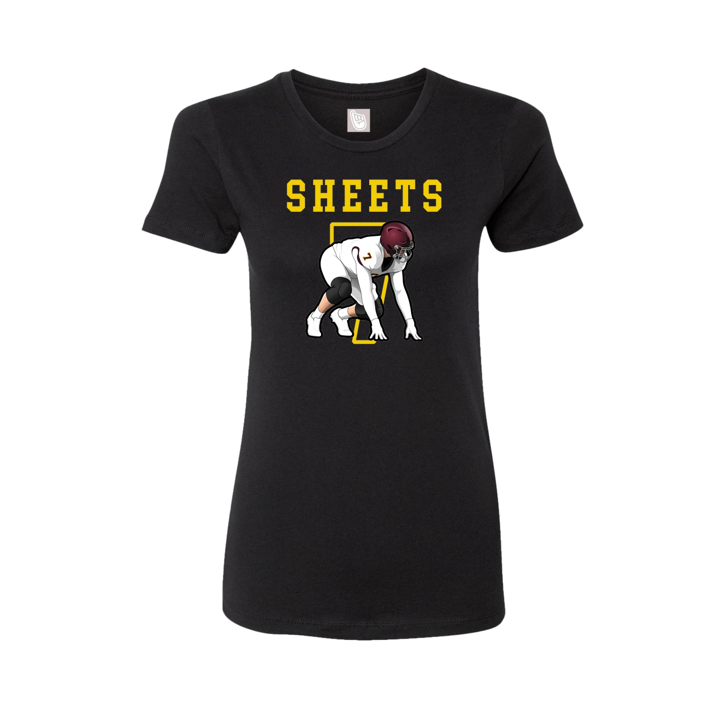 Fitted Women's Tee — Shirsey in Black