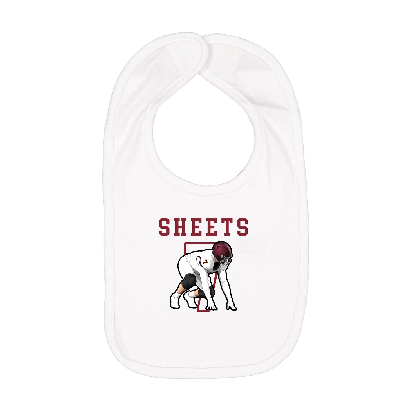 Infant Bib — Shirsey in White