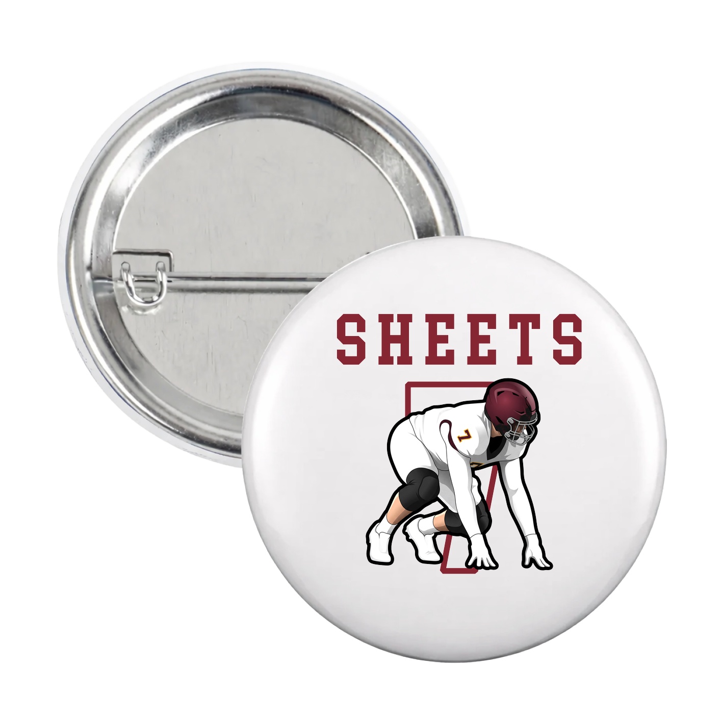 Game Day Button — Shirsey in White