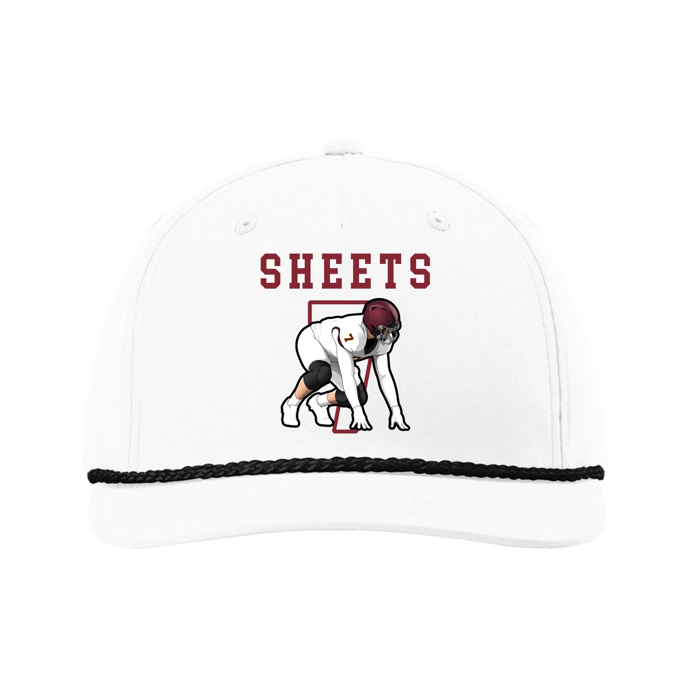 Five-Panel Classic Rope Cap — Shirsey in White
