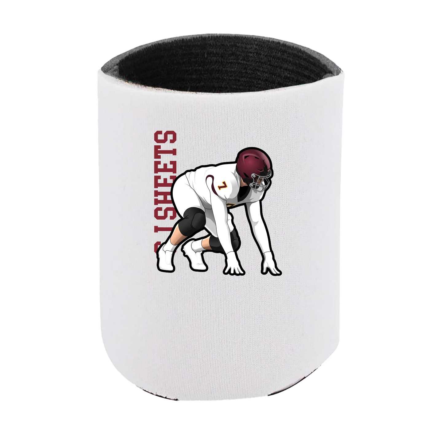 Can Holder — Name Vertical in White
