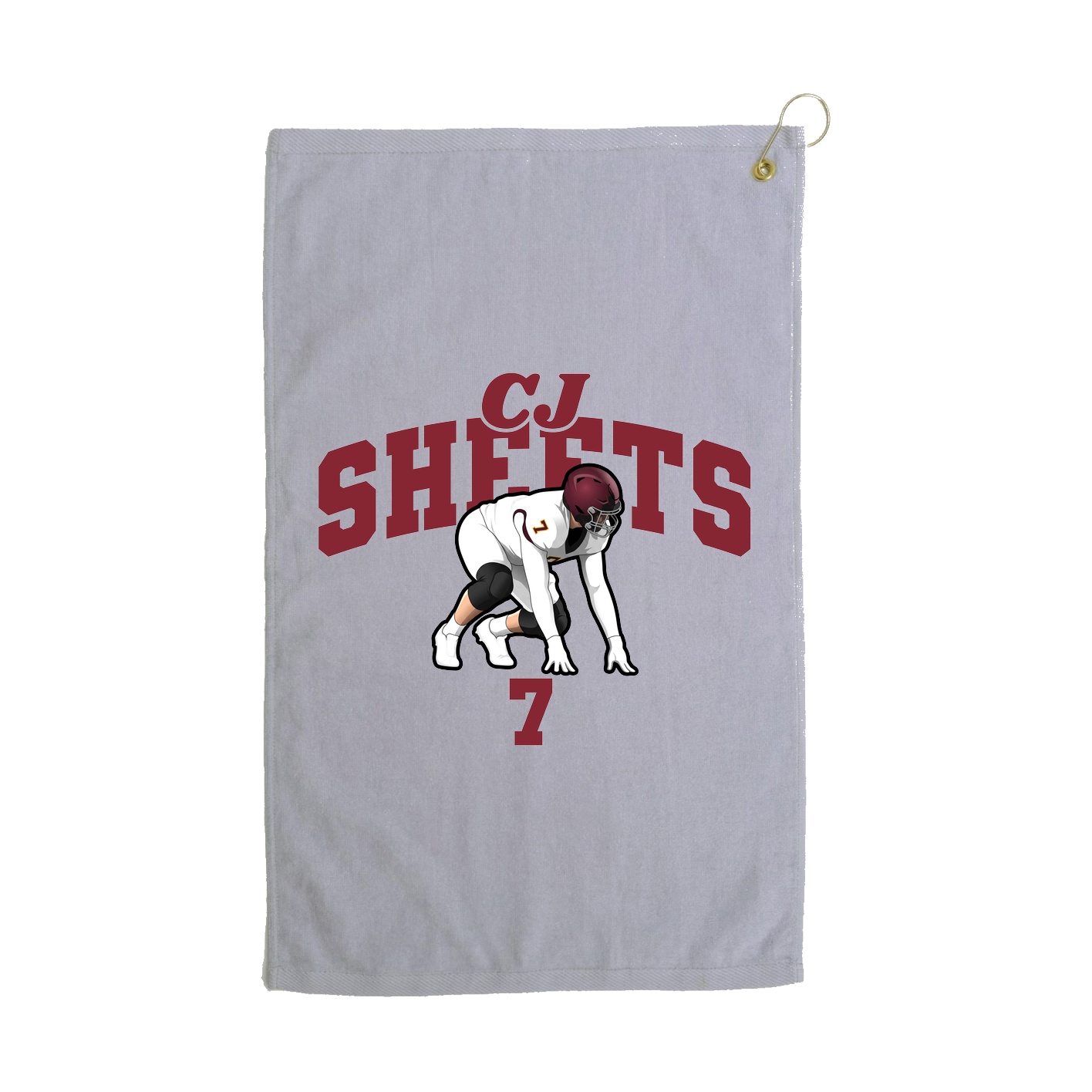 Golf Towel — Signature Arch in Grey