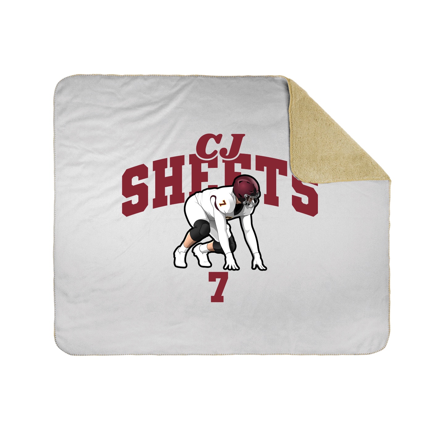 Throw Blanket — Signature Arch in White