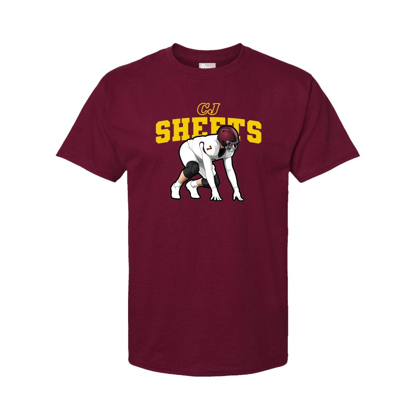 Youth Tee — Name Arch in Cardinal