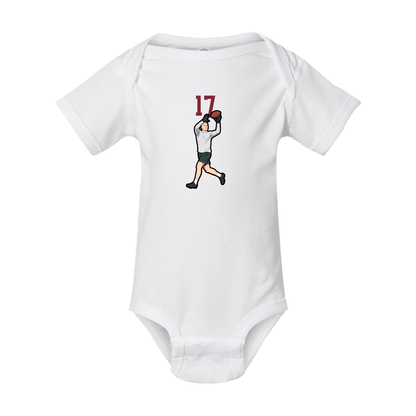 Baby Onesie — Number Top in White