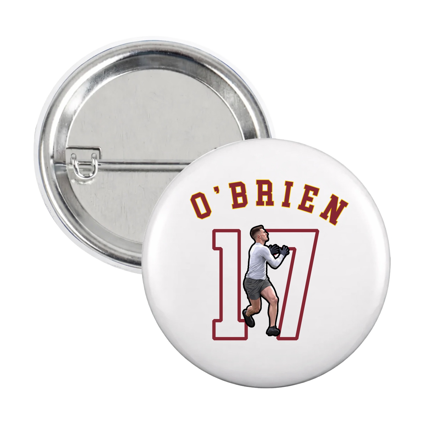 Game Day Button — Shirsey Arch in White