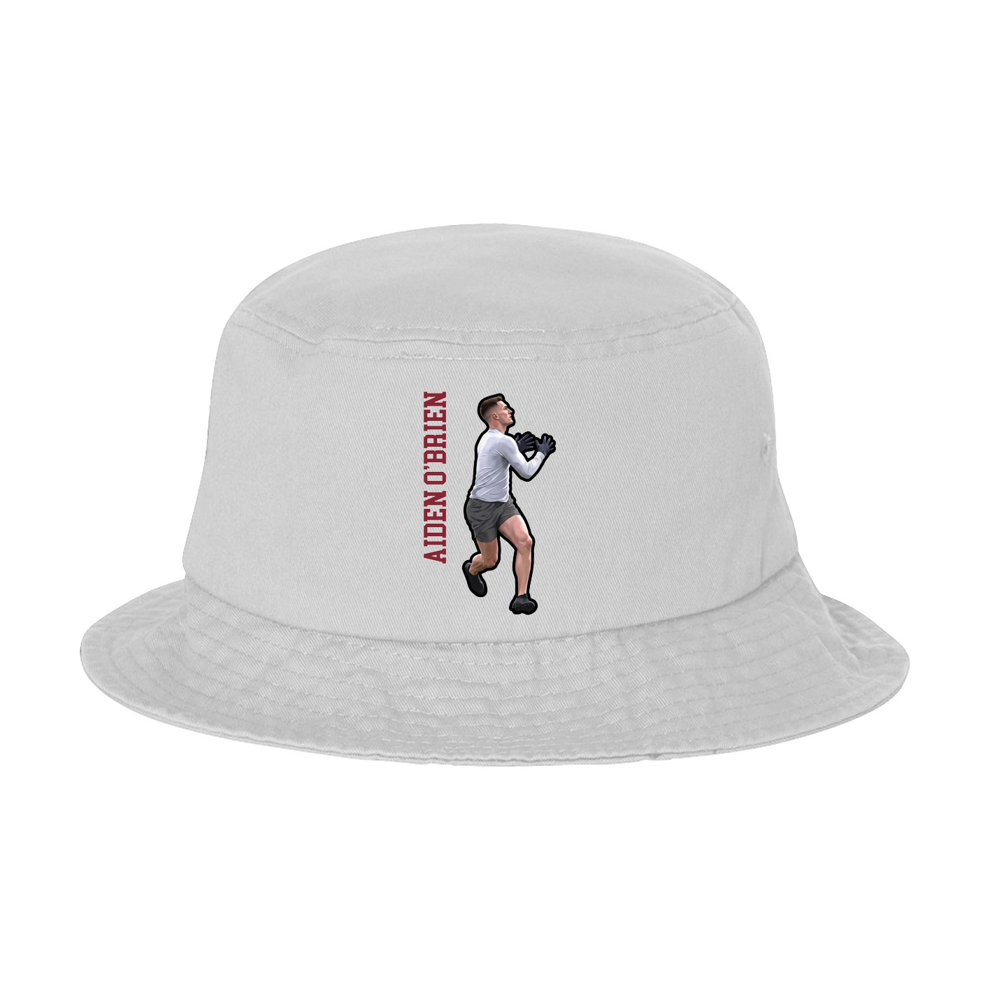 Bucket Cap — Name Vertical in White