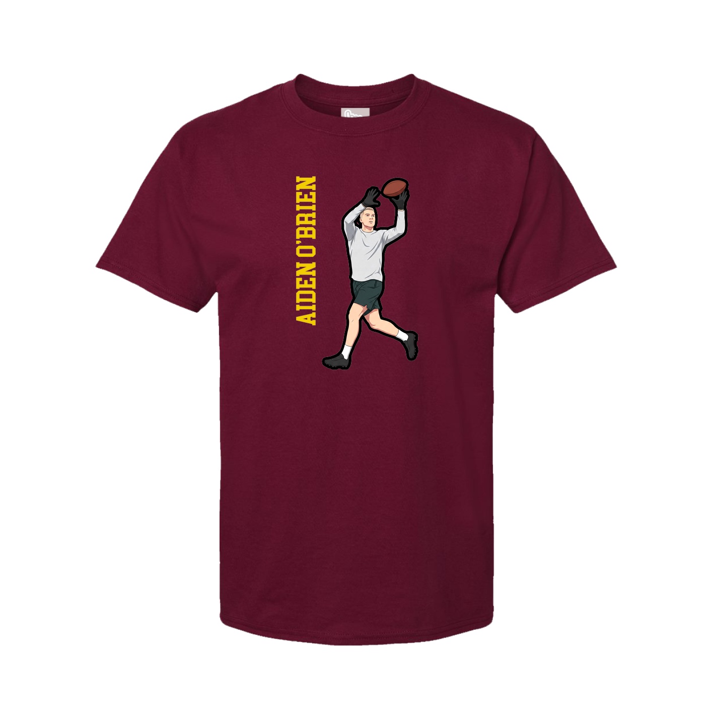 Tee — Name Vertical in Cardinal