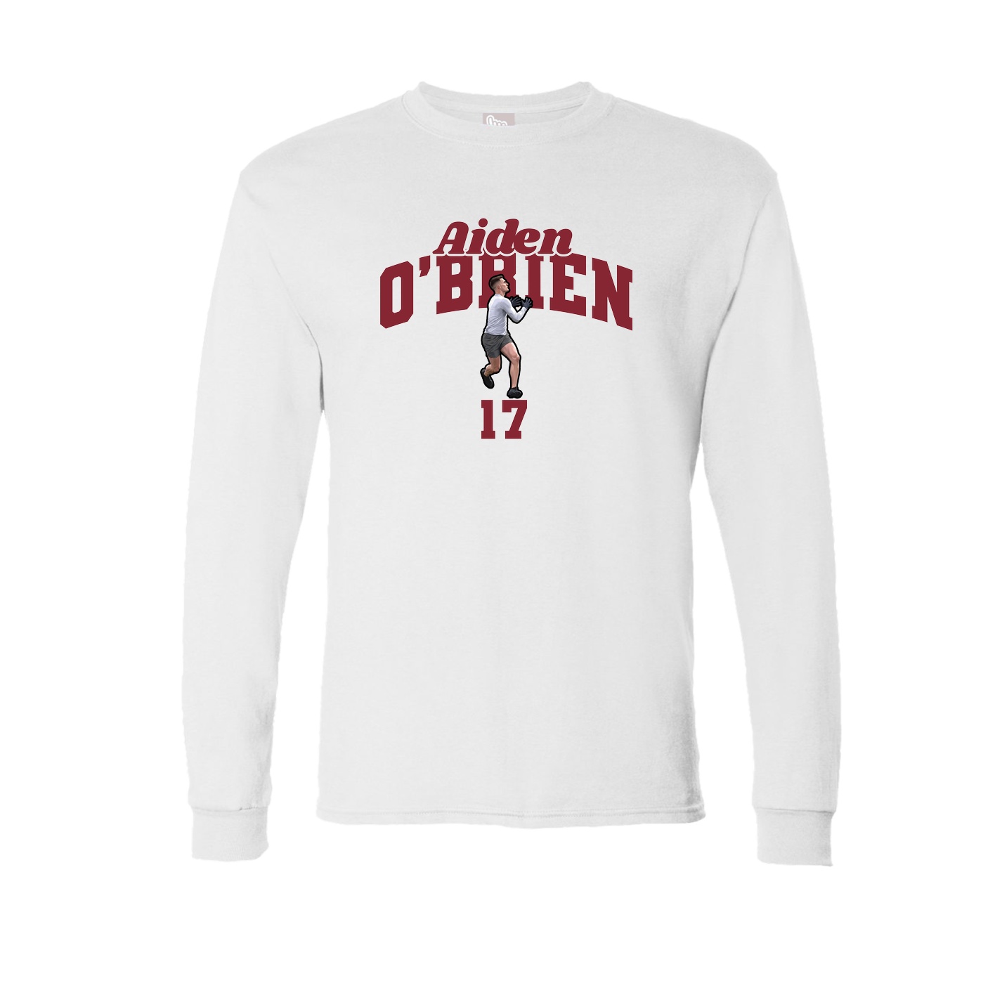 Long Sleeve Tee — Signature Arch in White