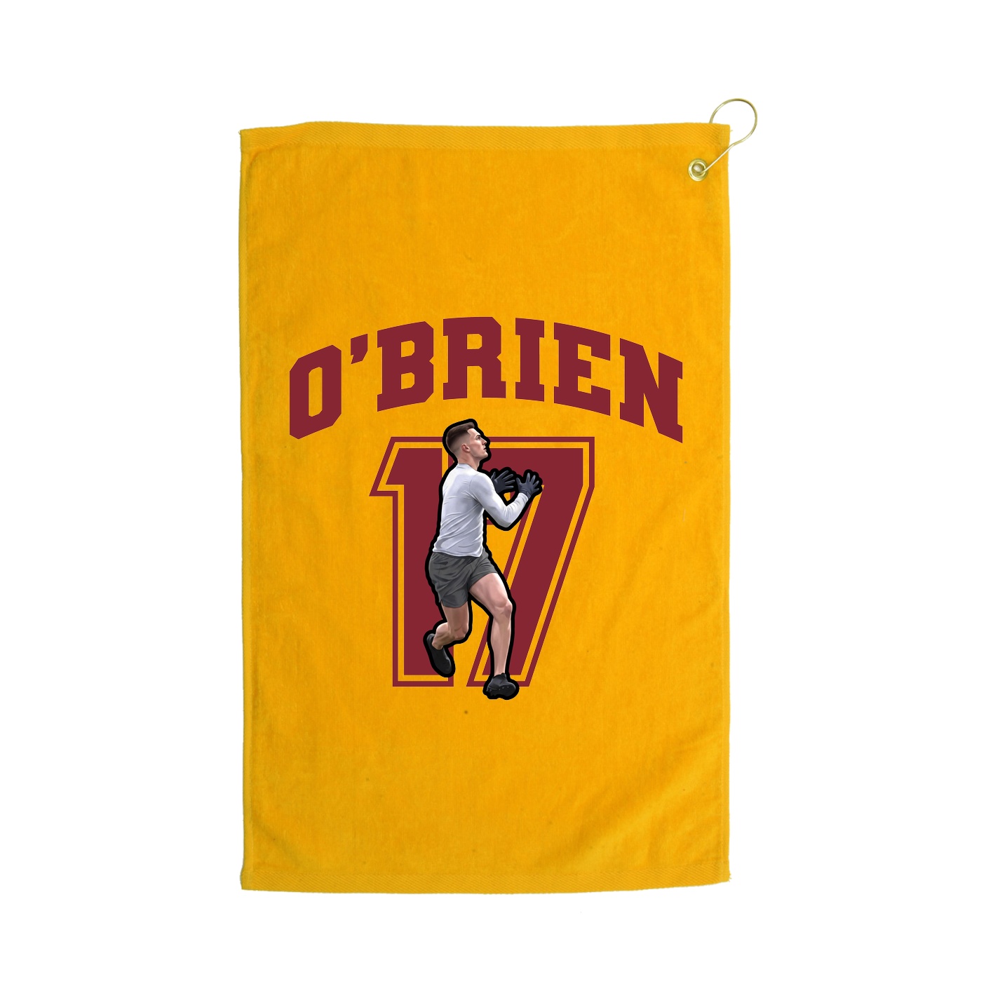 Golf Towel — Number in Gold