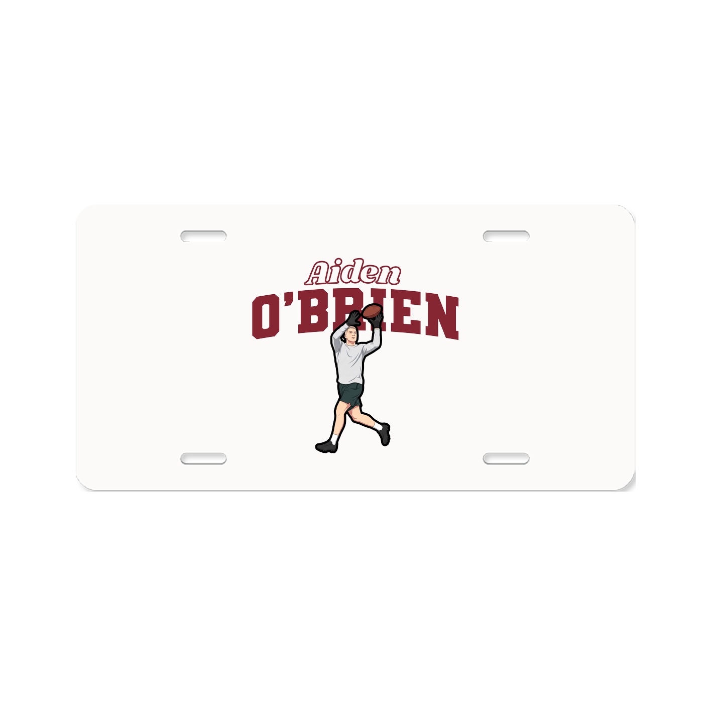 License Plate — Name Arch in Classic