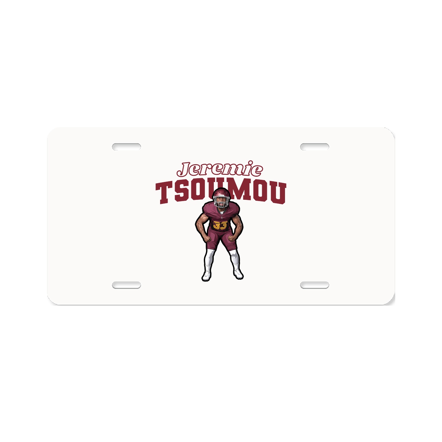 License Plate — Name Arch in Classic