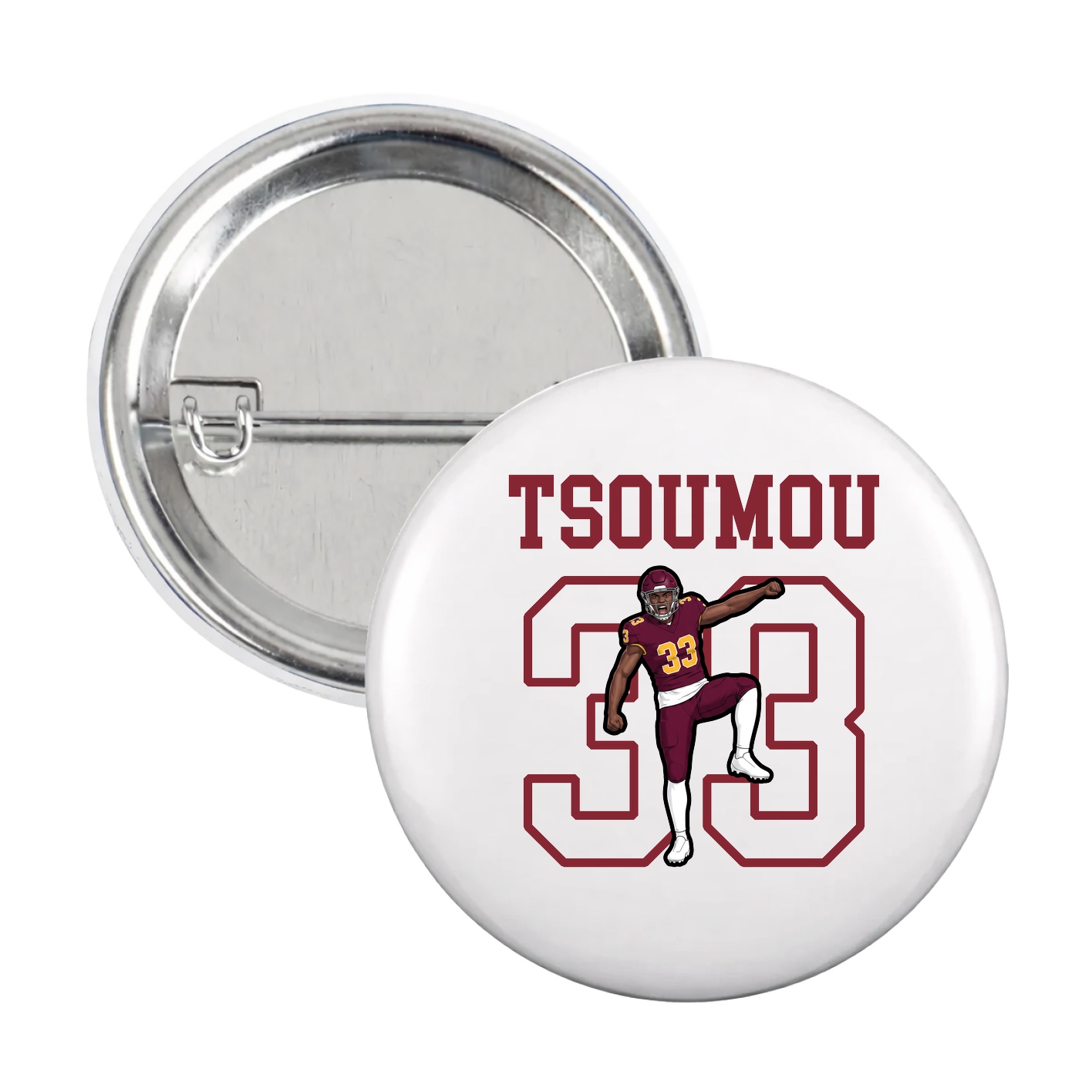 Game Day Button — Shirsey in White