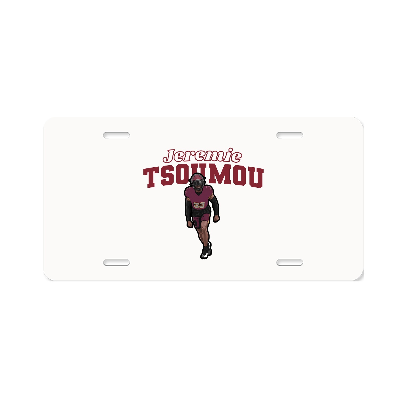 License Plate — Name Arch in Classic