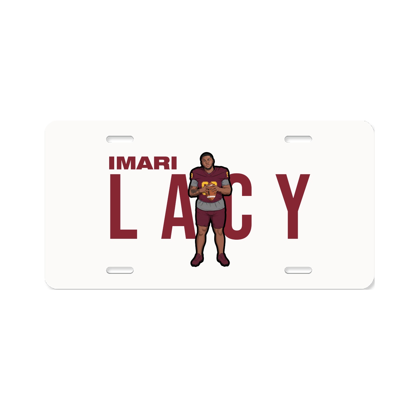 License Plate — Player Name in Classic