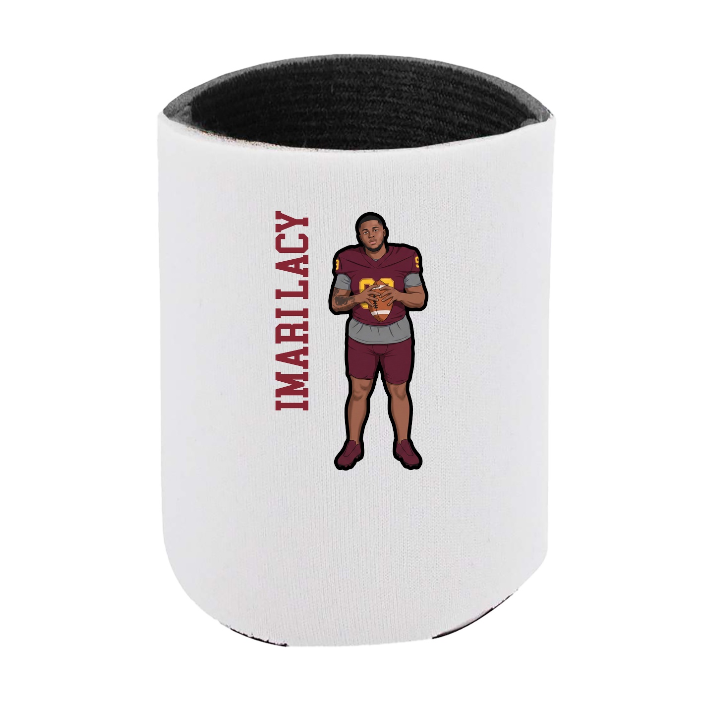 Can Holder — Name Vertical in White