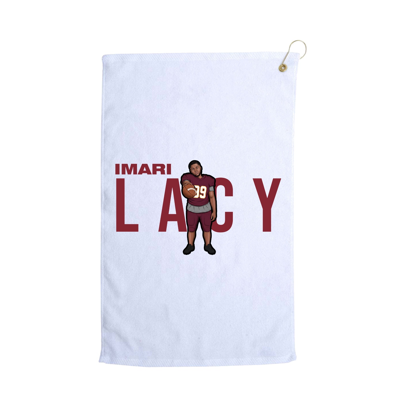 Golf Towel — Player Name in White
