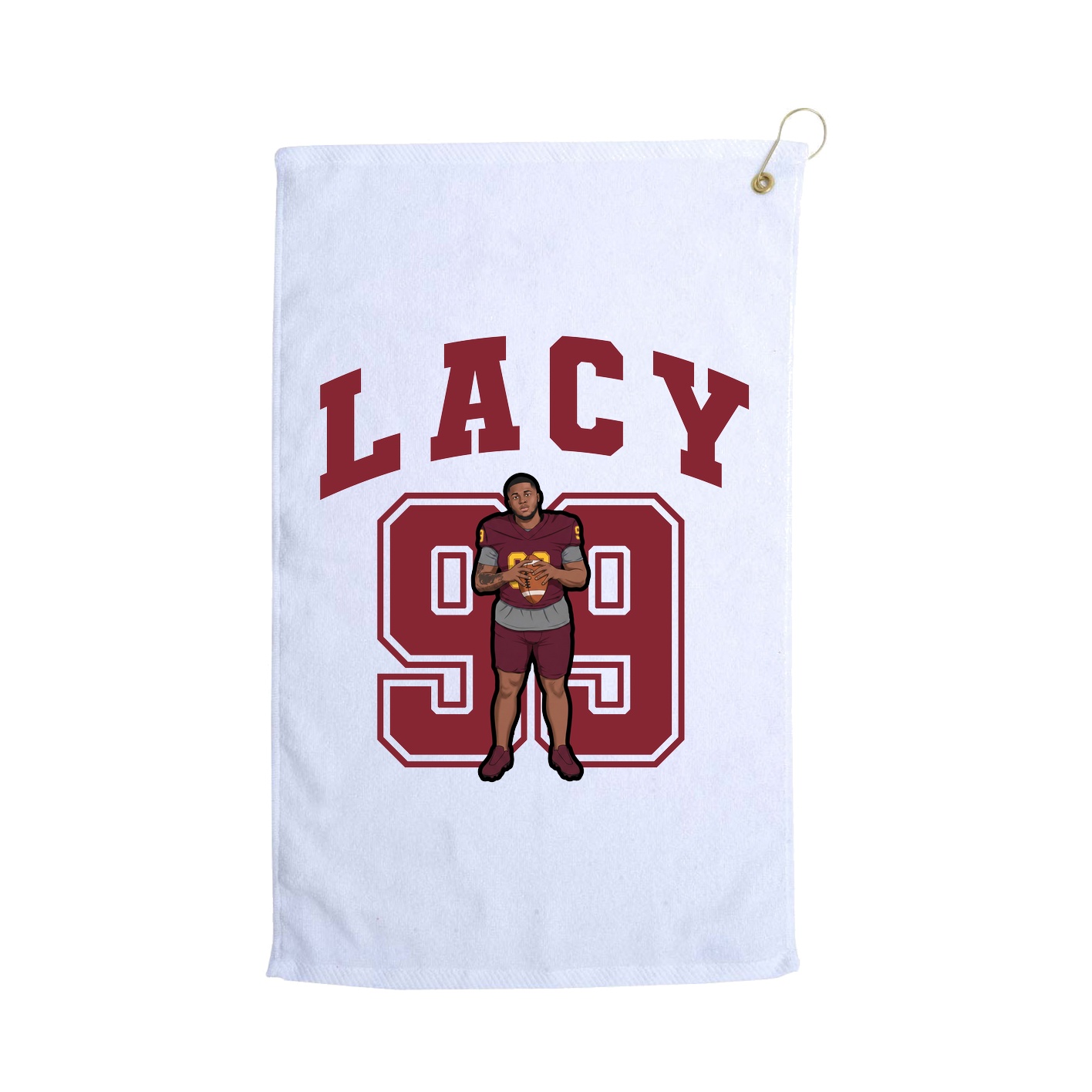 Golf Towel — Number in White