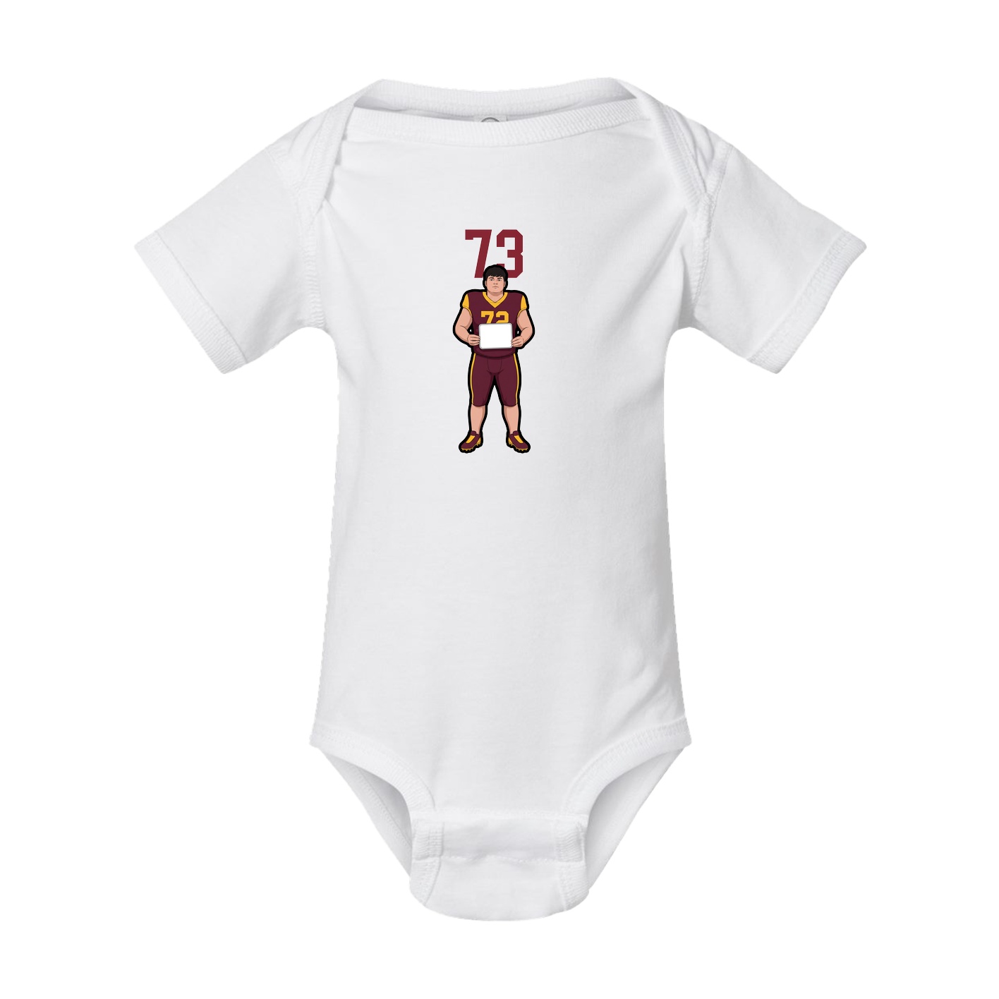 Baby Onesie — Number Top in White