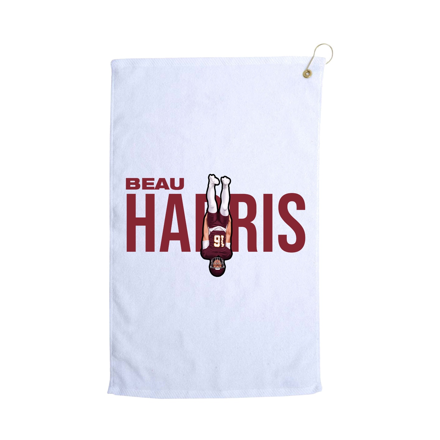 Golf Towel — Player Name in White