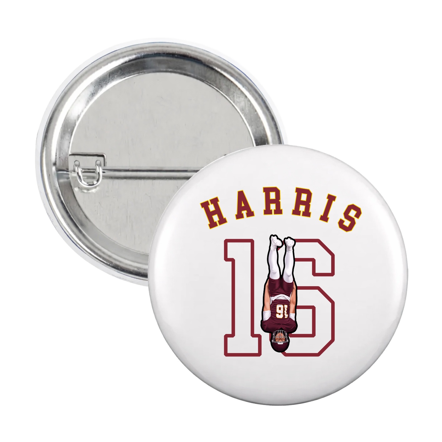 Game Day Button — Shirsey Arch in White