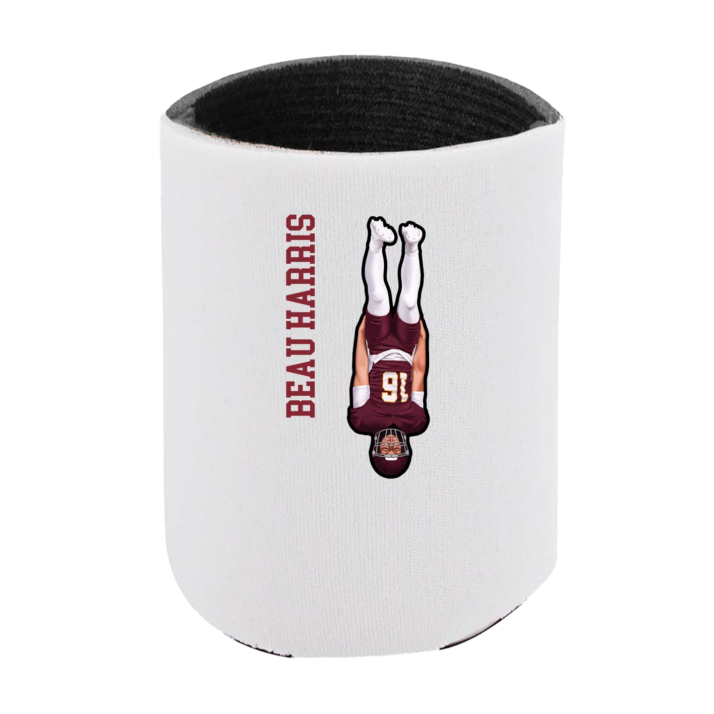 Can Holder — Name Vertical in White