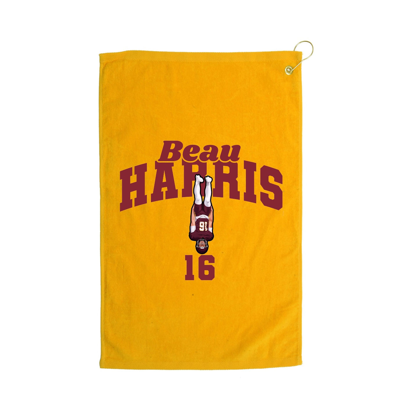 Golf Towel — Signature Arch in Gold