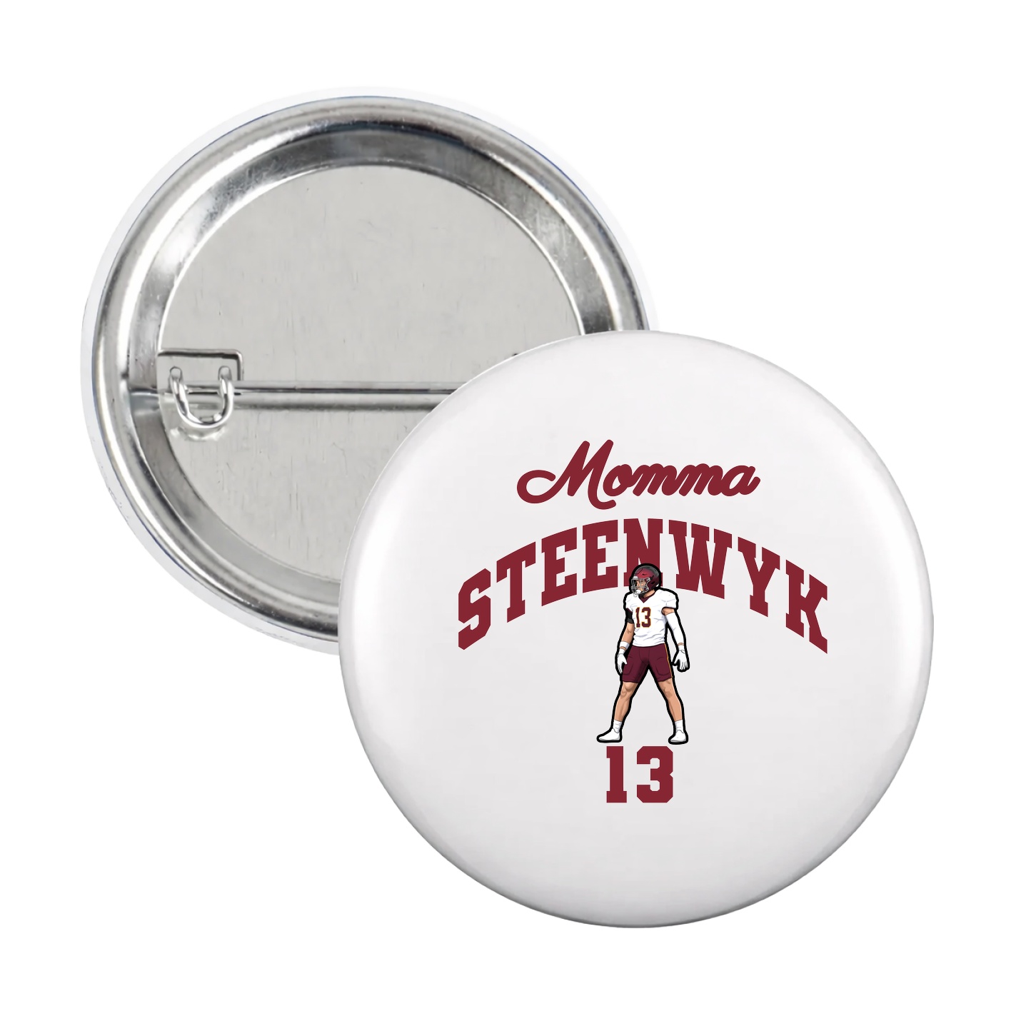 Game Day Button — Mothers Day Arch in White