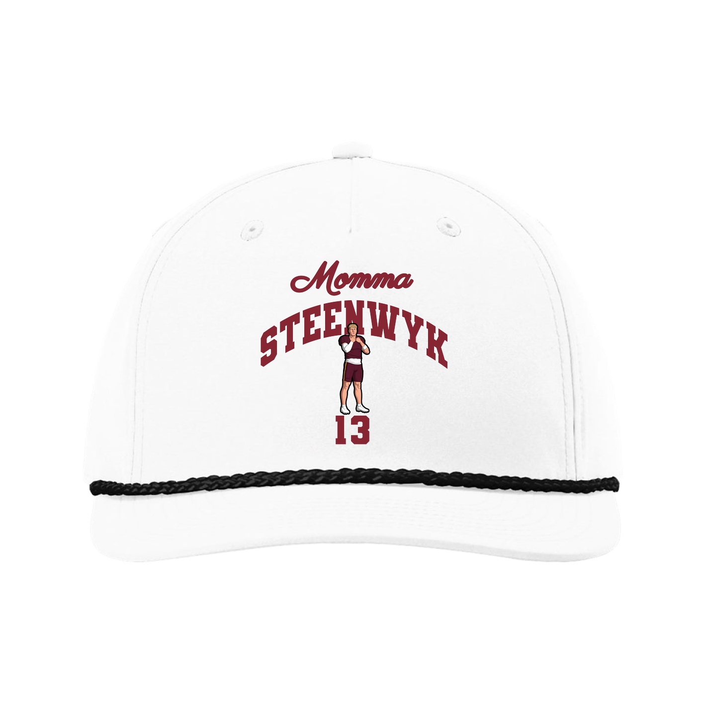 Five-Panel Classic Rope Cap — Mothers Day Arch in White