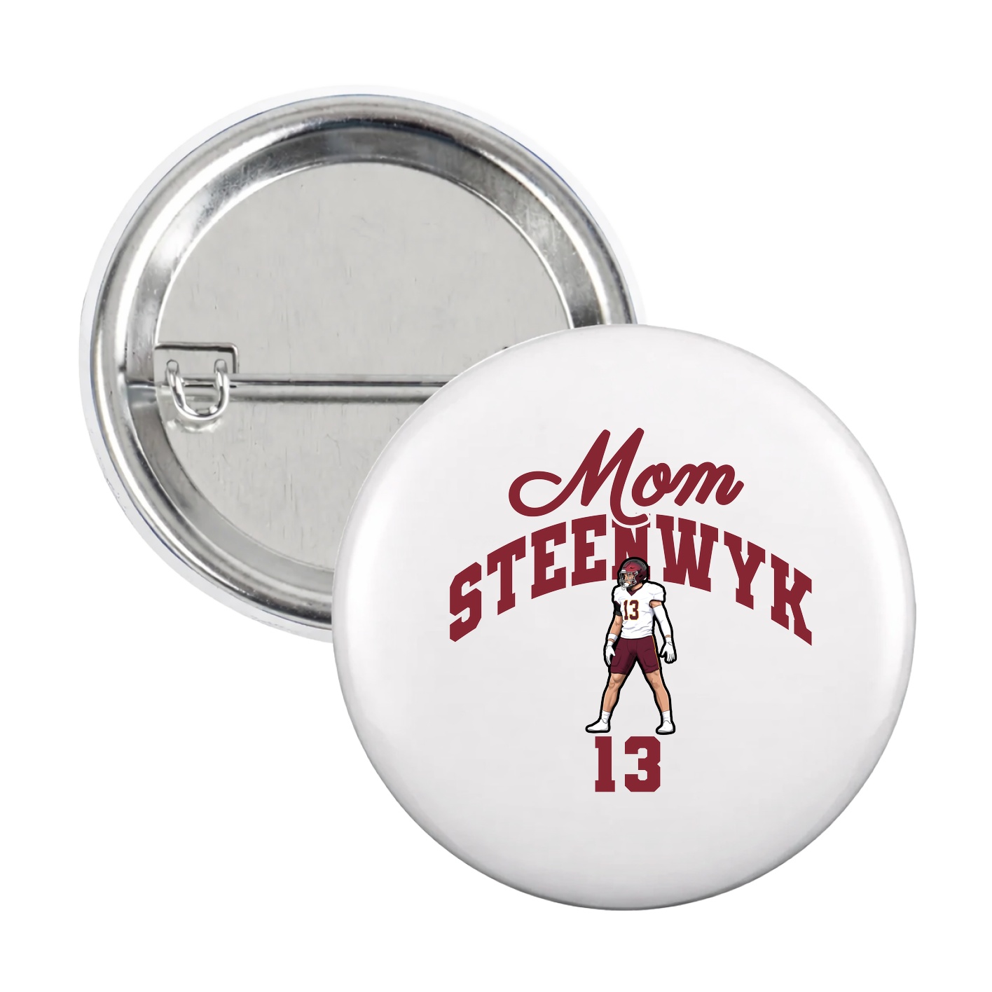 Game Day Button — Mothers Day Arch in White