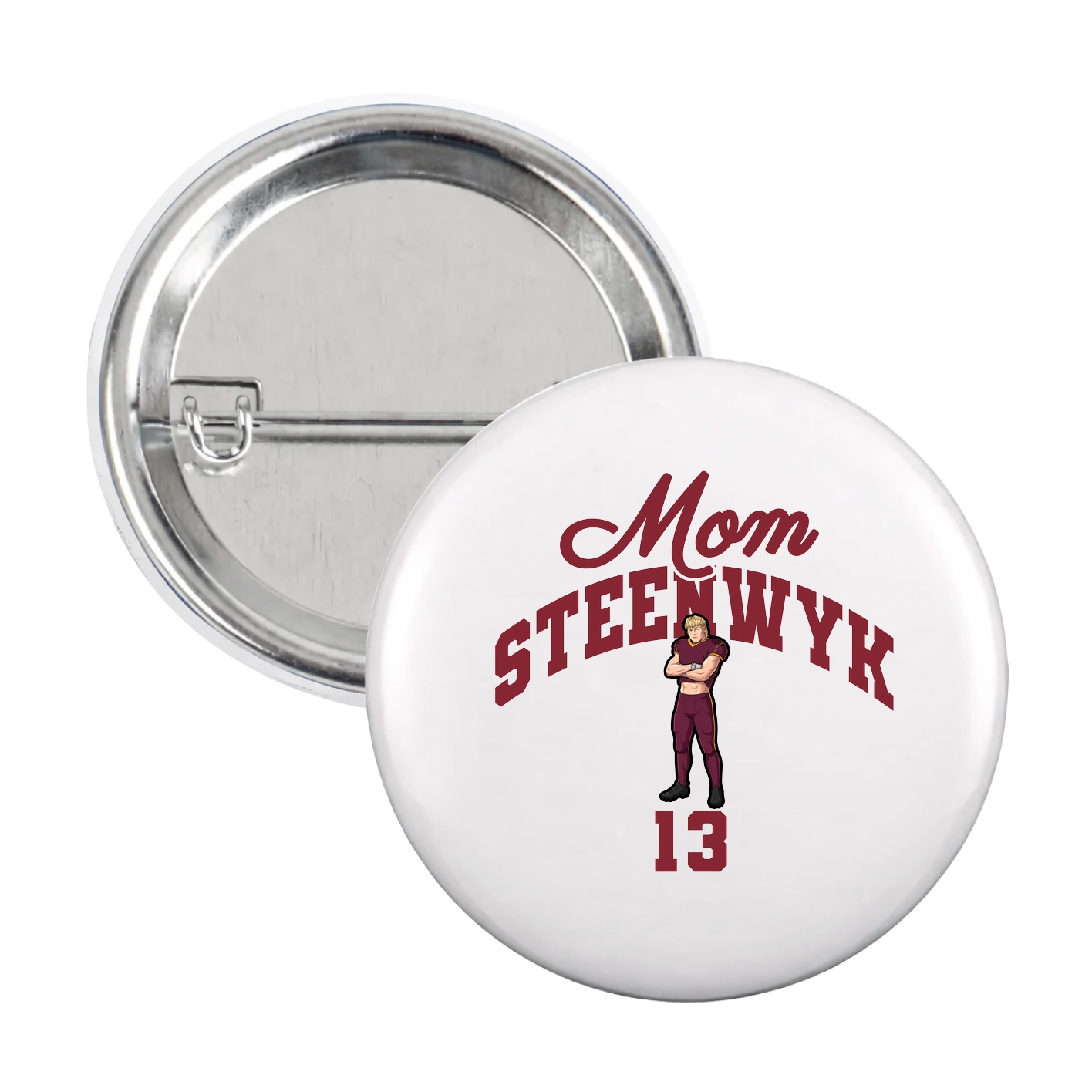 Game Day Button — Mothers Day Arch in White
