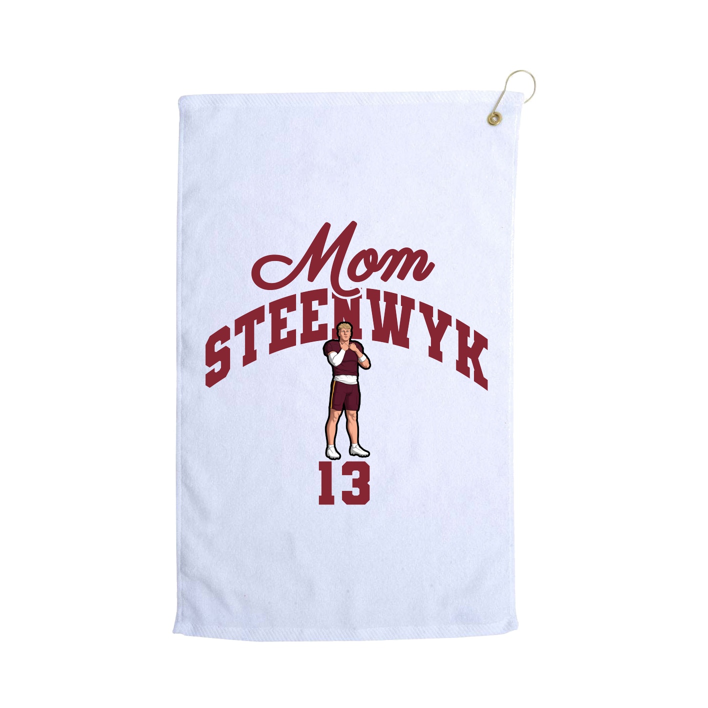 Golf Towel — Mothers Day Arch in White