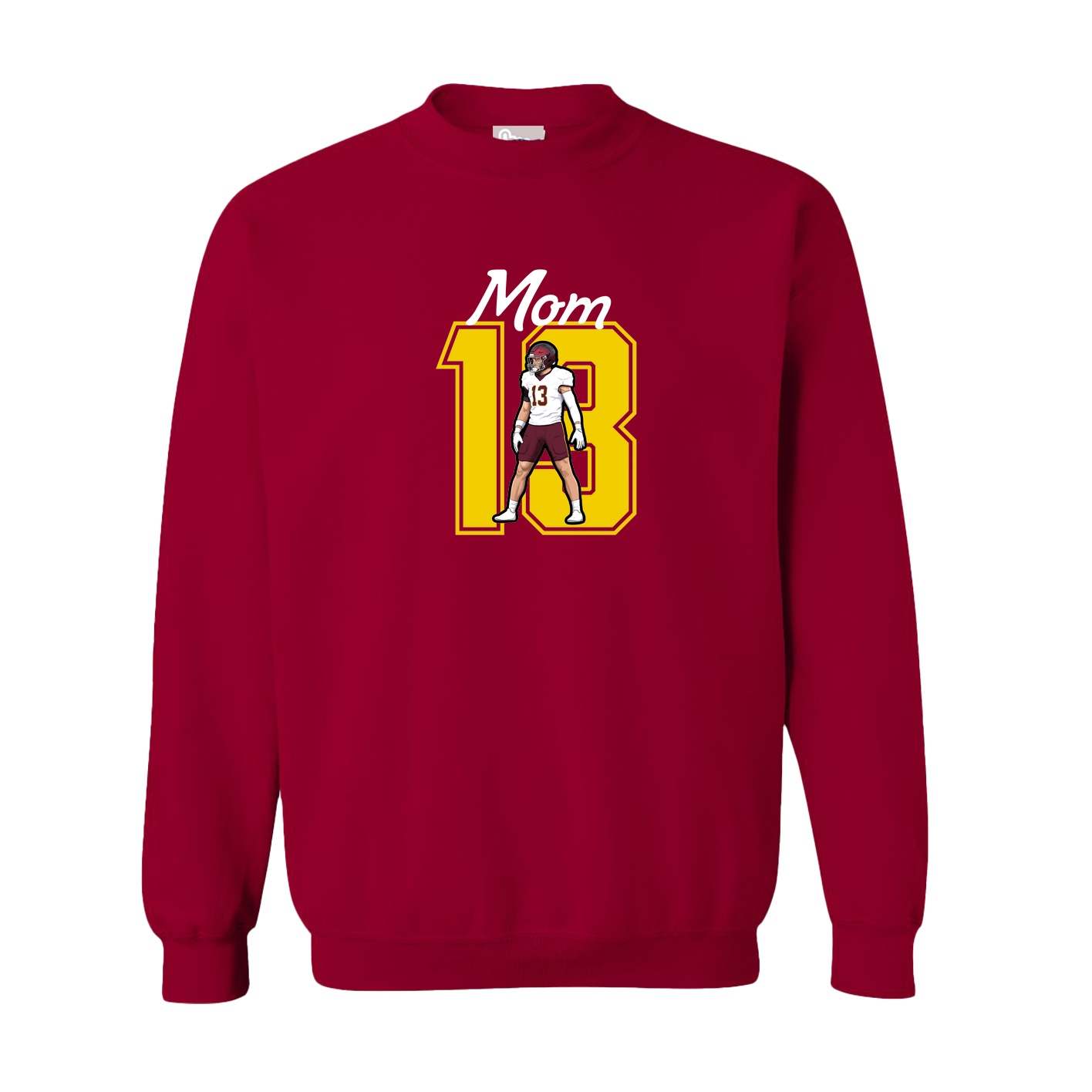 Fleece Crew — Mothers Day Shirsey in Cardinal