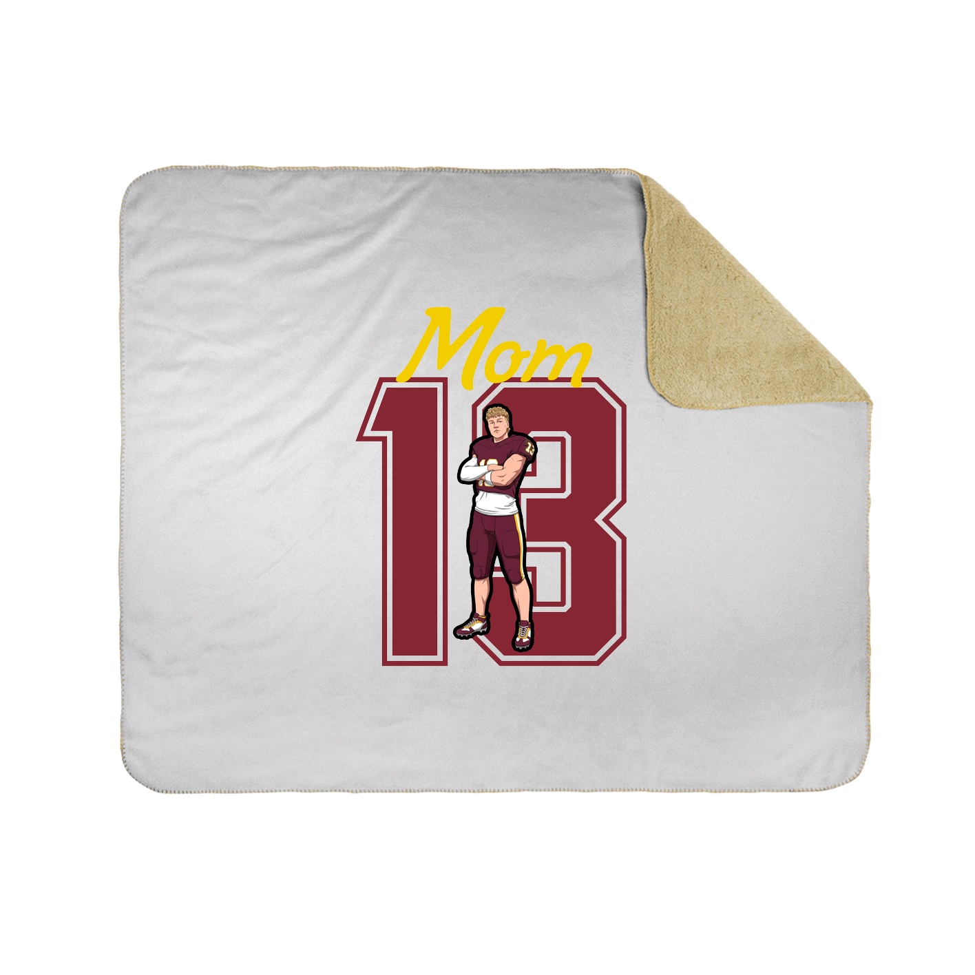 Throw Blanket — Mothers Day Shirsey in White
