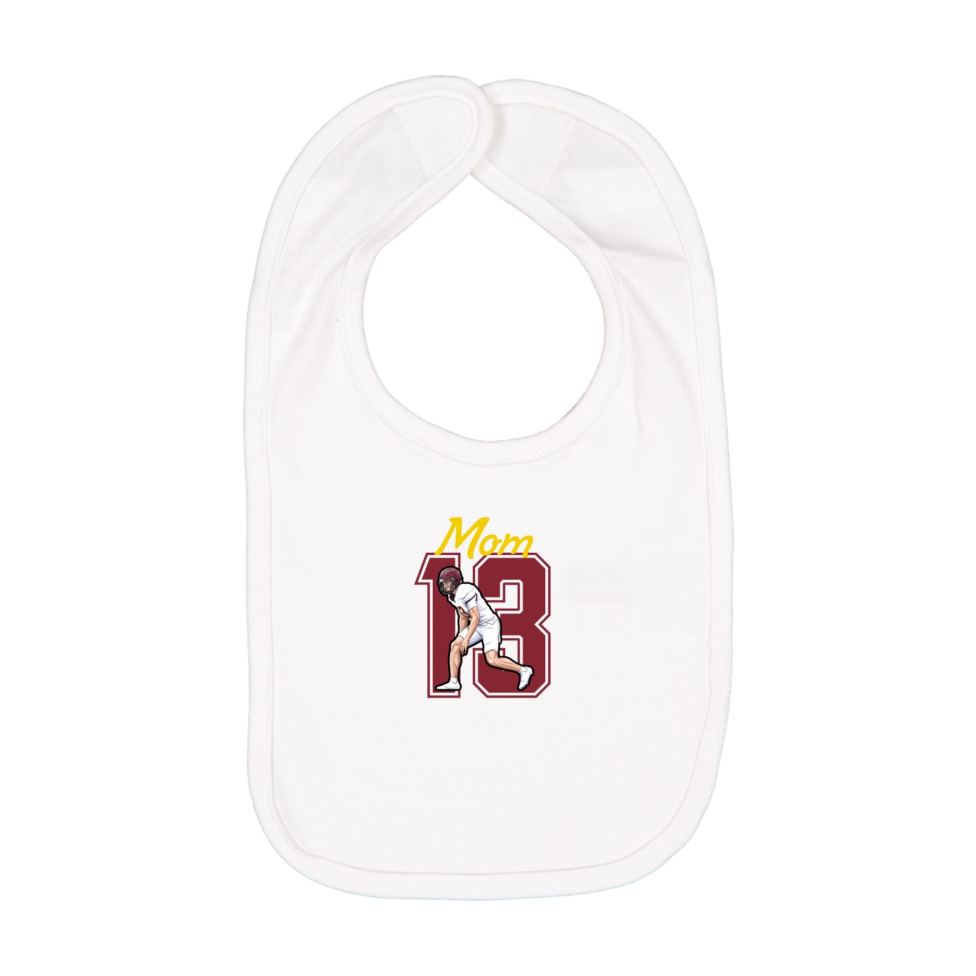 Infant Bib — Mothers Day Shirsey in White