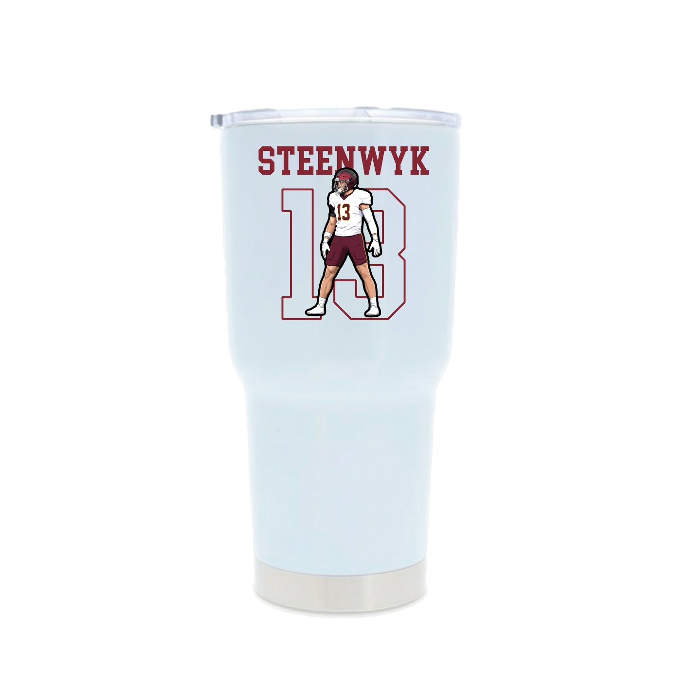 30oz Stainless Steel Tumbler — Shirsey in White