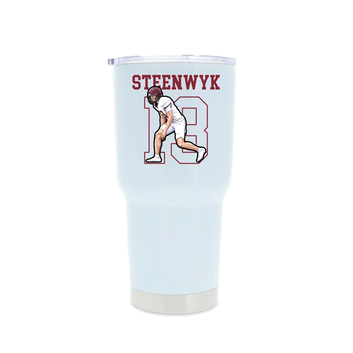 30oz Stainless Steel Tumbler — Shirsey in White