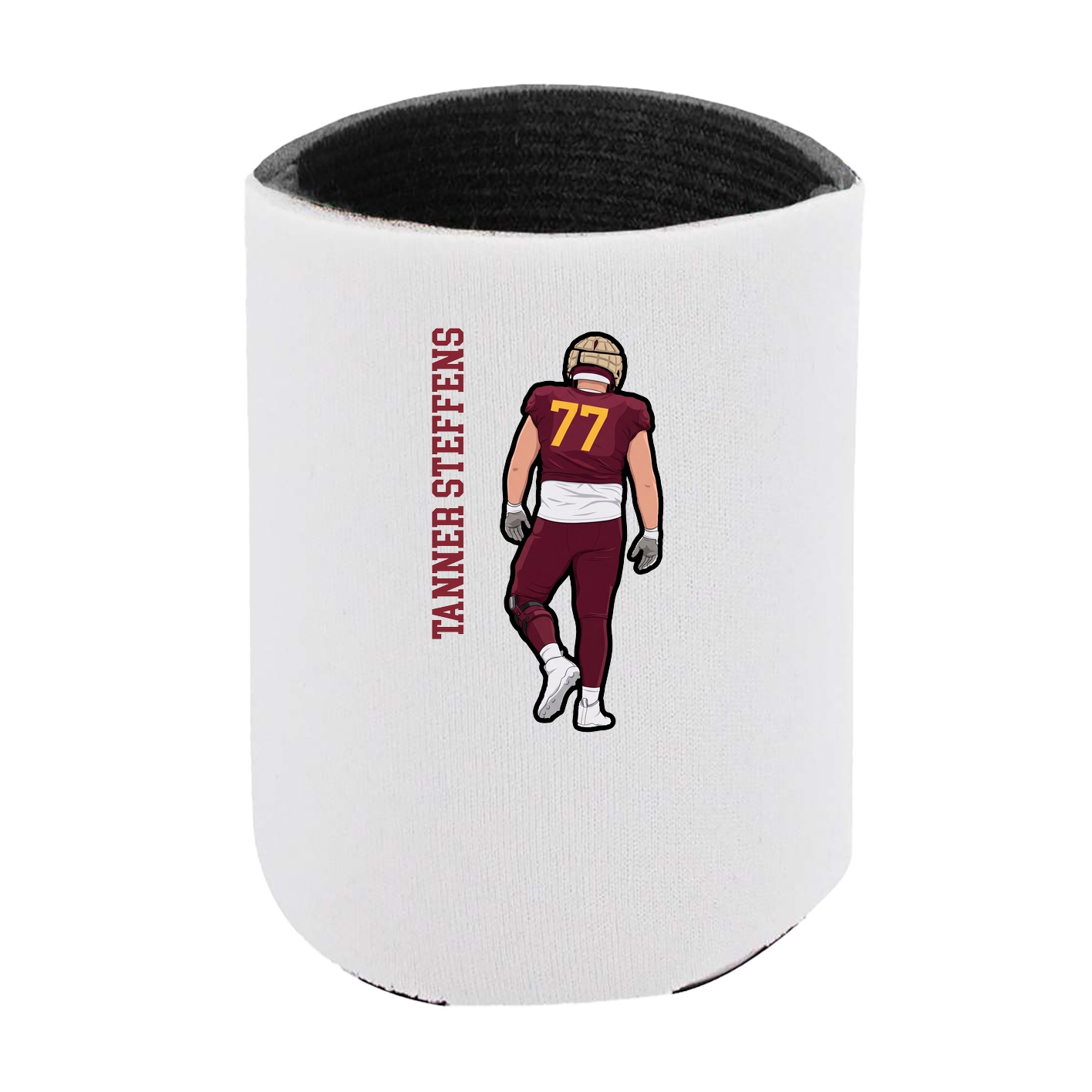 Can Holder — Name Vertical in White