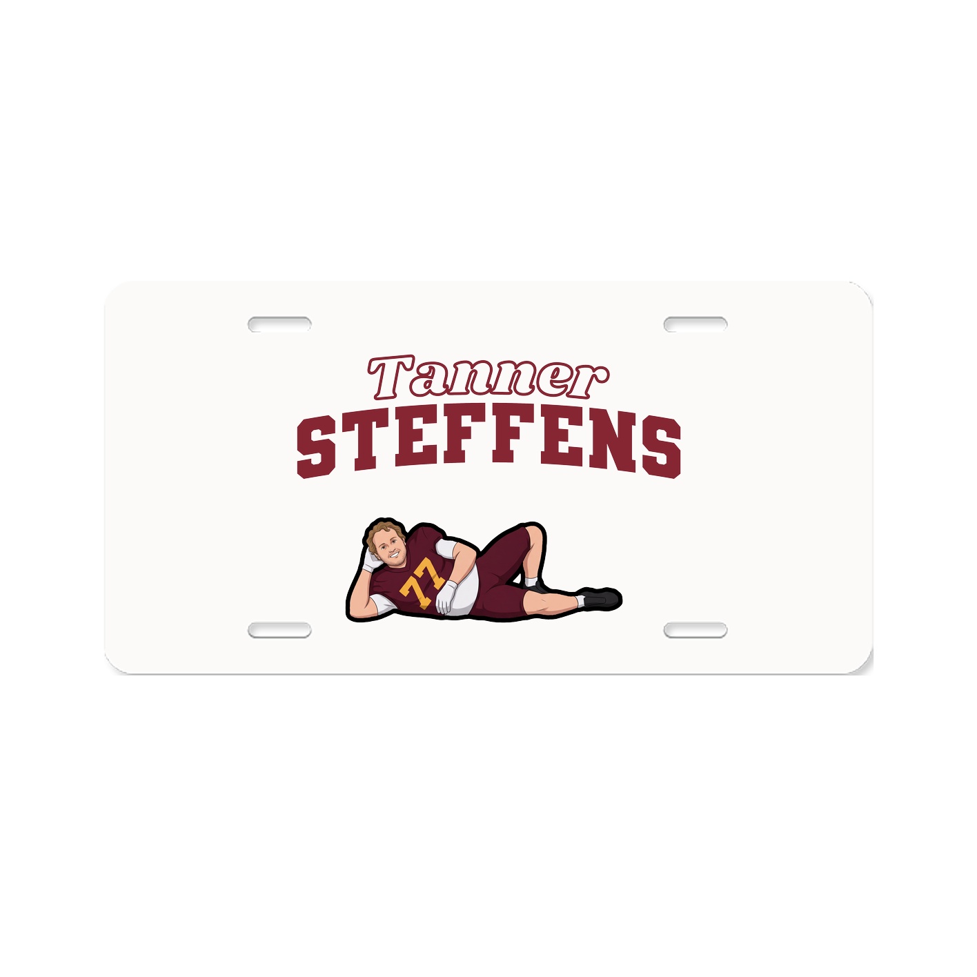 License Plate — Name Arch in Classic