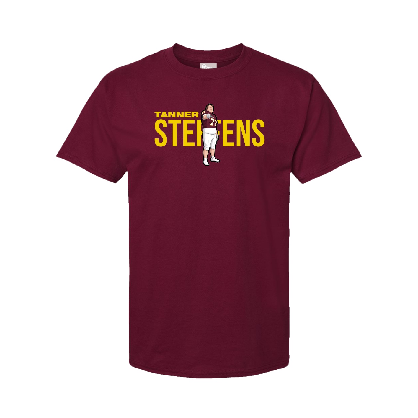Youth Tee — Player Name in Cardinal