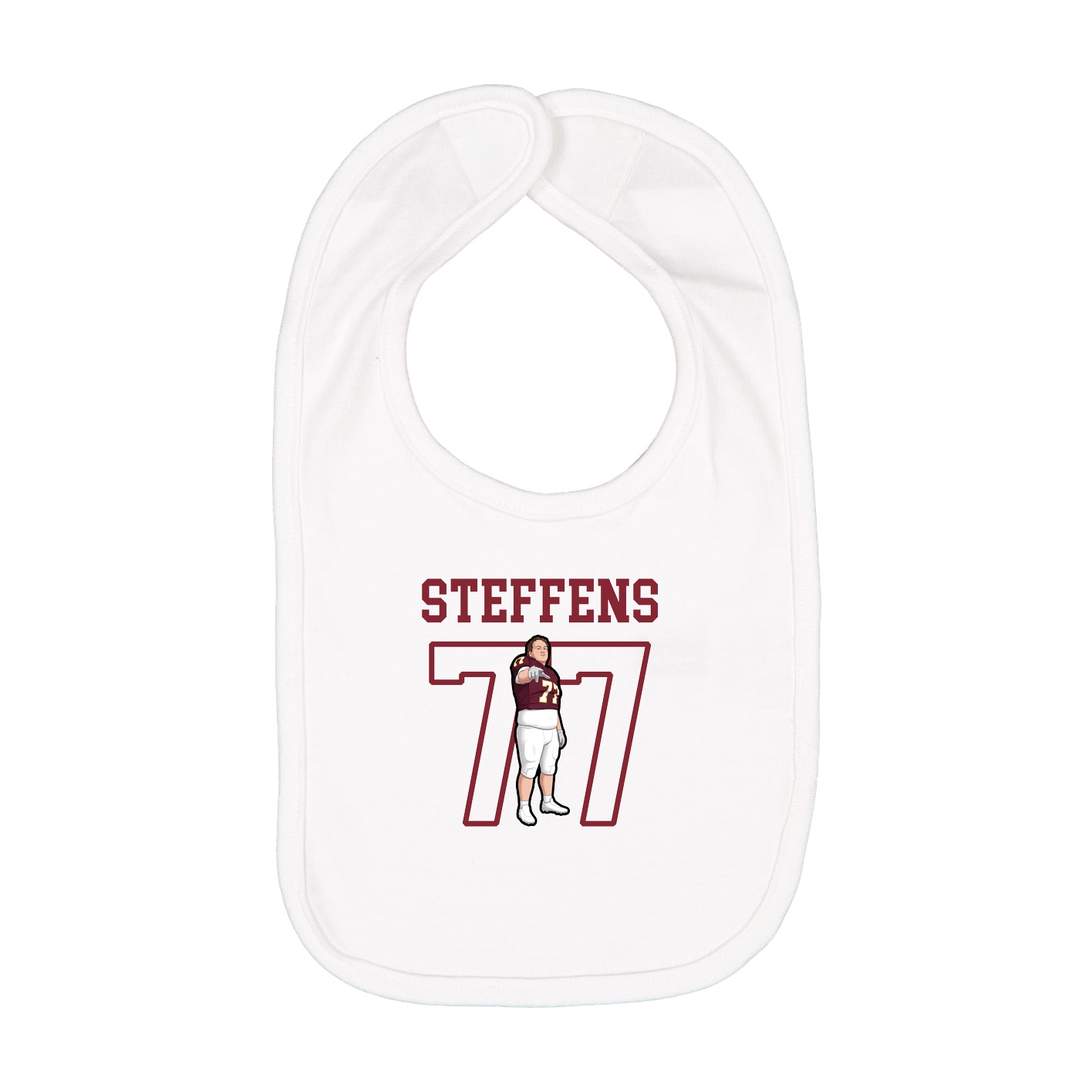 Infant Bib — Shirsey in White