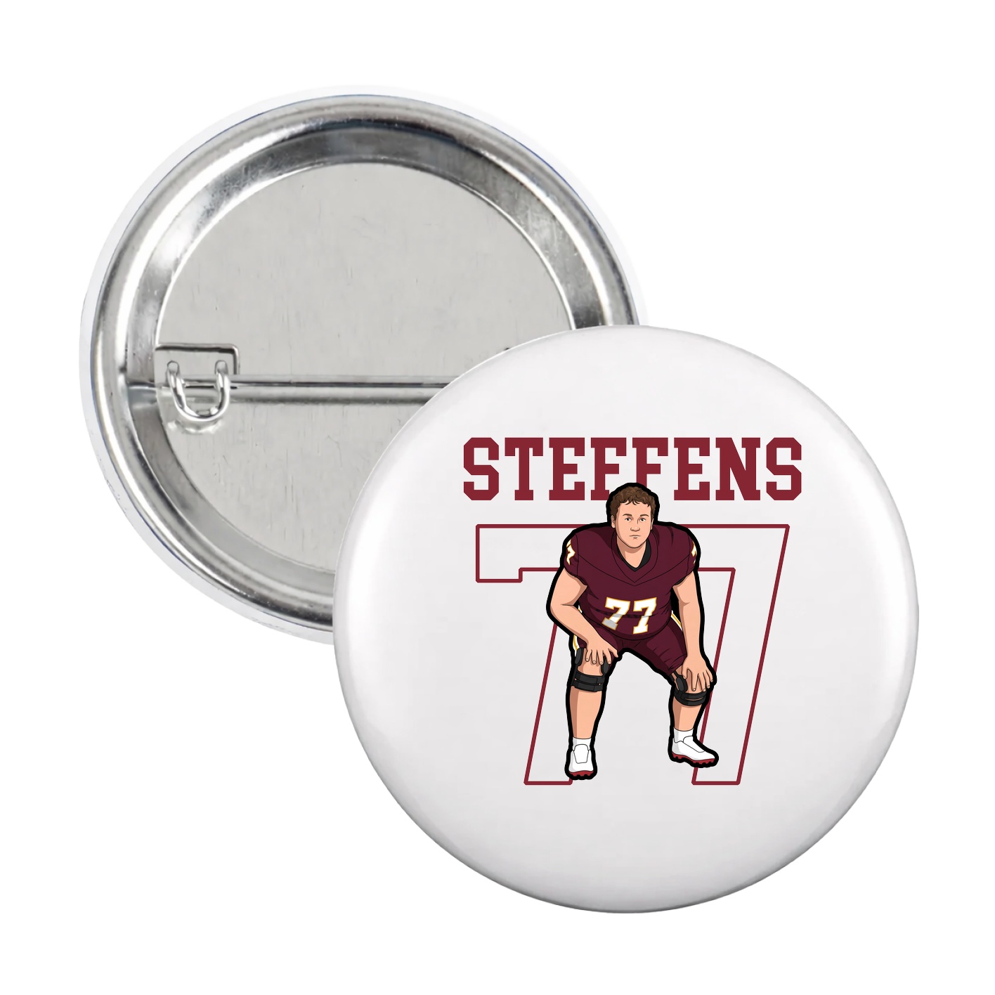 Game Day Button — Shirsey in White