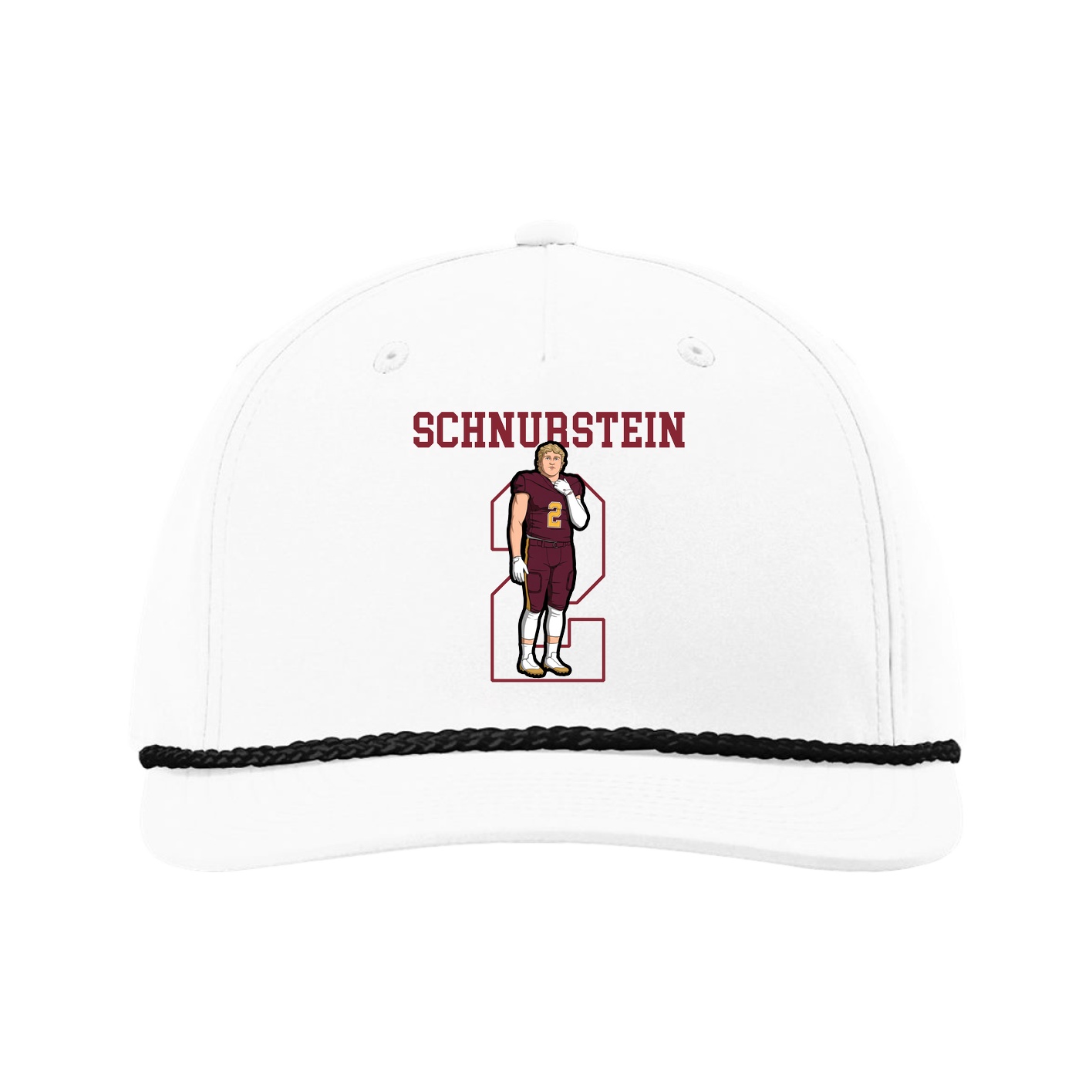 Five-Panel Classic Rope Cap — Shirsey in White