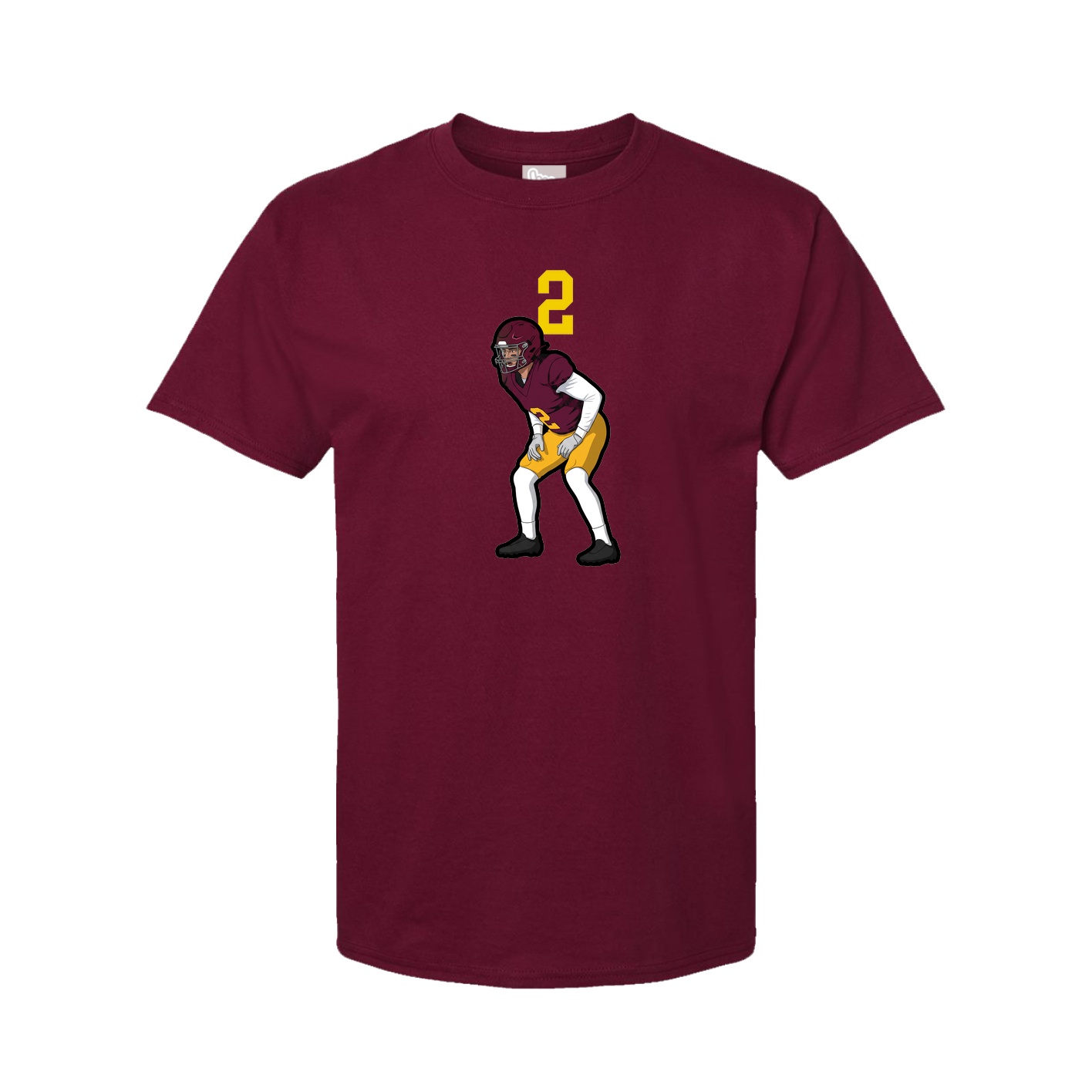 Tee — Number Top in Cardinal