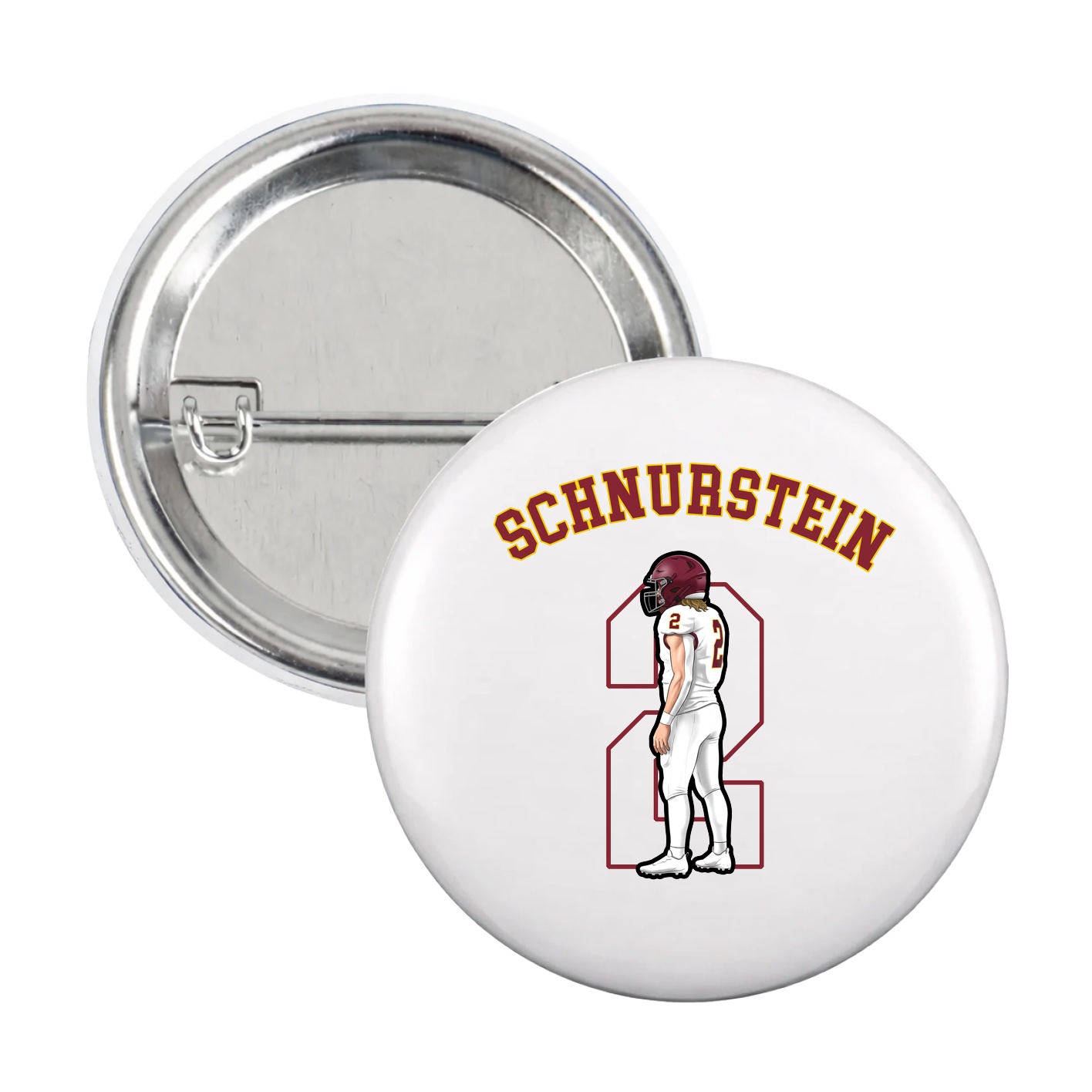 Game Day Button — Shirsey Arch in White