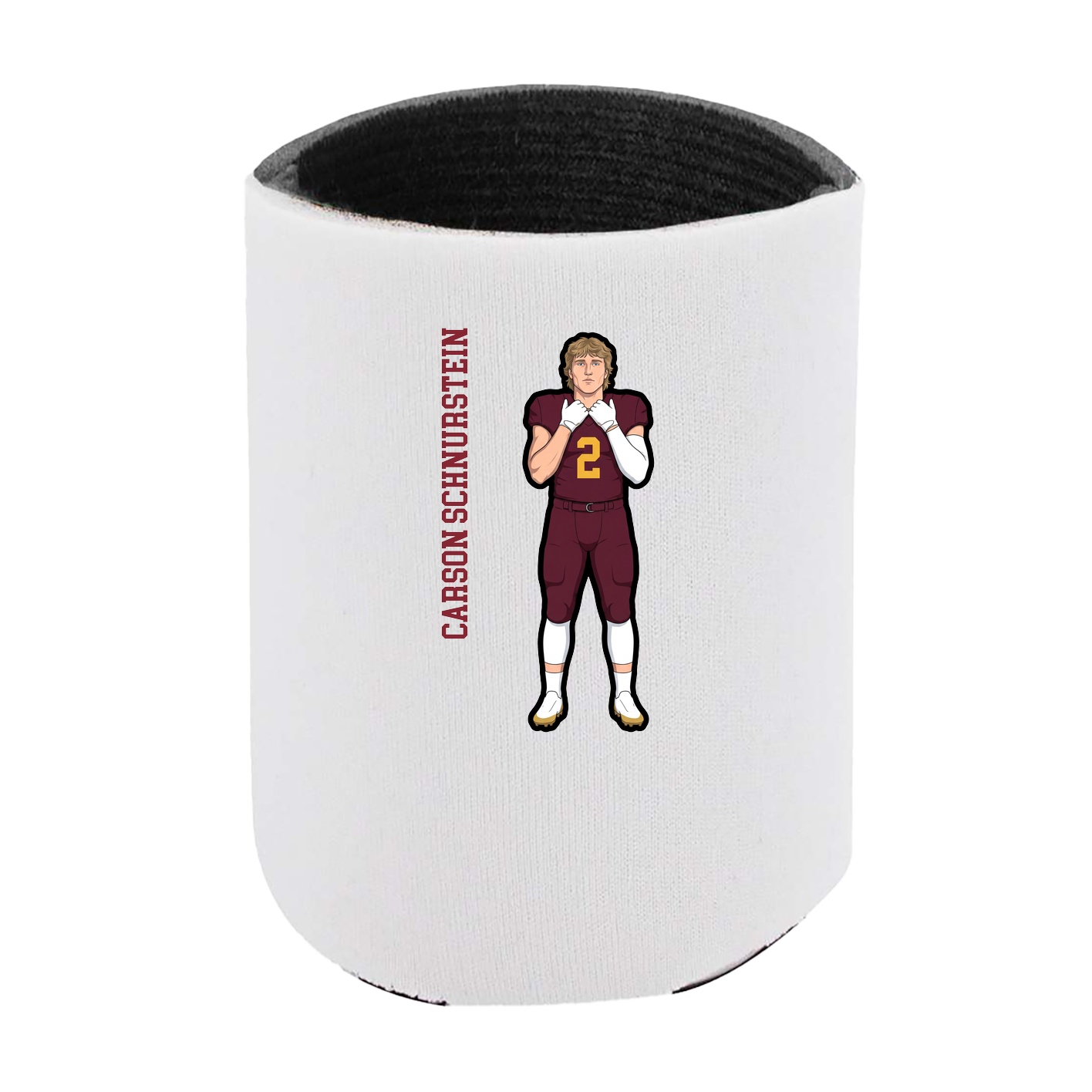 Can Holder — Name Vertical in White