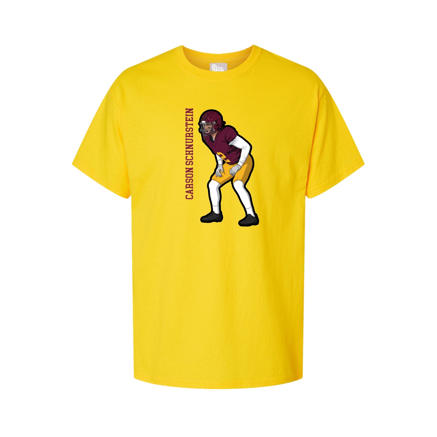 Tee — Name Vertical in Gold
