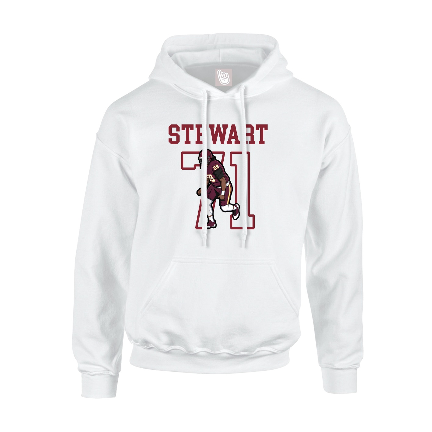 Hoodie — Shirsey in White