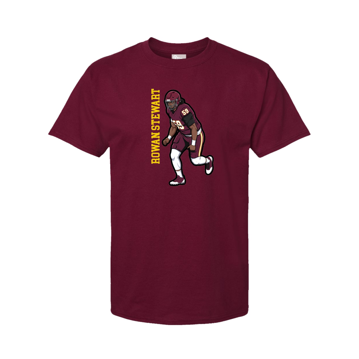 Tee — Name Vertical in Cardinal